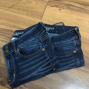 2 pair artist crop AE jeans